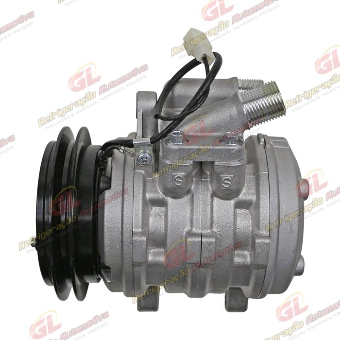 Compressor Modelo 10P08E - 12 Volts Polia Canal 1A 117mm R134a