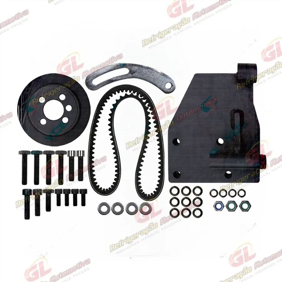 Suporte do Compressor Modelo 5H14/7H15 Polia 2A Volkswagen Kombi 1.4 Nova Instalação Kit