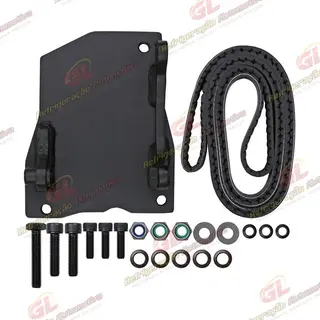 Suporte do Compressor 5H14 / 7H15 Polia 6PK Renault Master 2006 Até 2012 Motor Renault 2.5 Instalação Kit