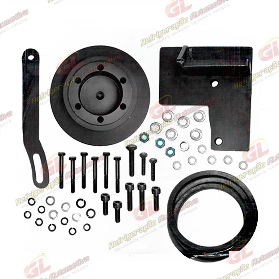 Suporte do Compressor Modelo 5H14/7H15 Polia 1A Caminhão Volkswagen 5-140 Freio Óleo/8-150/15-170 Delivery Eletro MWM