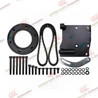 Suporte do Compressor Sanden 7H15 / 5H14 Polia 2A Caminhão Mercedes Benz Axor 1933 / 2533 Motor OM-LA 926-II / Atron Todos Exceto 1635 / Atego 1315 / 1318 / 1718 / 1620 Eletrônico