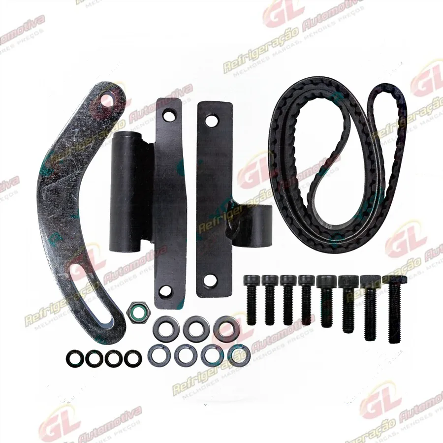 Suporte do Compressor 7H15/5H14 6/8Pk Saida Traseira Caminhão Fiat Iveco Stralis 380/410/420