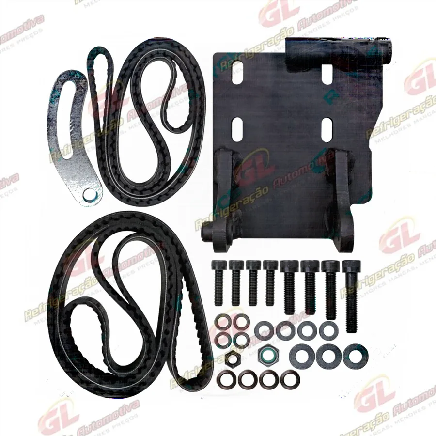 Suporte do Compressor Sanden 7H15/5H14 Caminhão Volkswagen não Eletronico Cummins 17-220 / 24-220 / 26-220