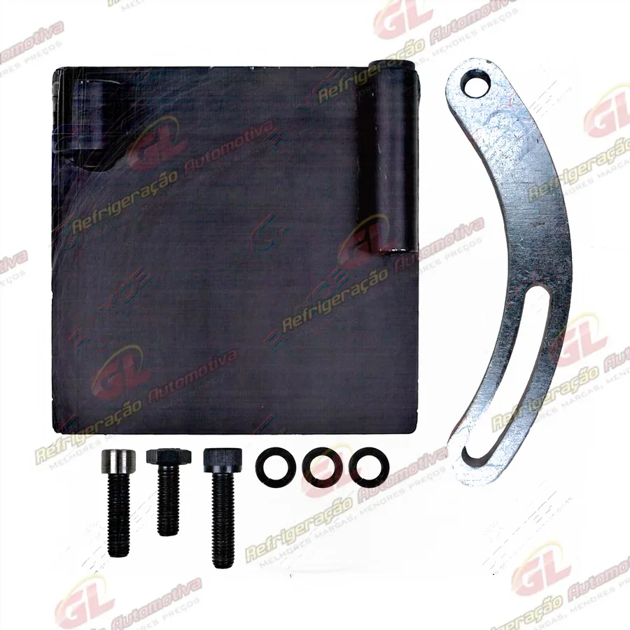 Suporte Universal com Esticador de Correia para Compressor Sanden 7H15 / 5H14
