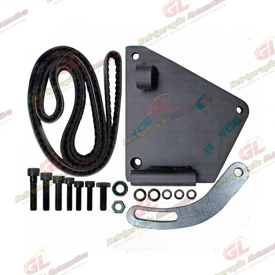 Suporte do Compressor Sanden 7H15 / 5H14 Polia 7PK Renault Master Motor 2.3 Com Direção Hidráulica 2013> Instalação e Substituição