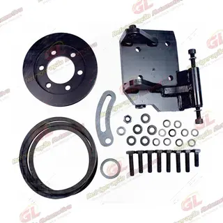 Suporte do Compressor Sanden 7H15/5H14 Polia Canal 2A Caminhão Ford Cargo 816 / 1319 / 1519 Eletrônico