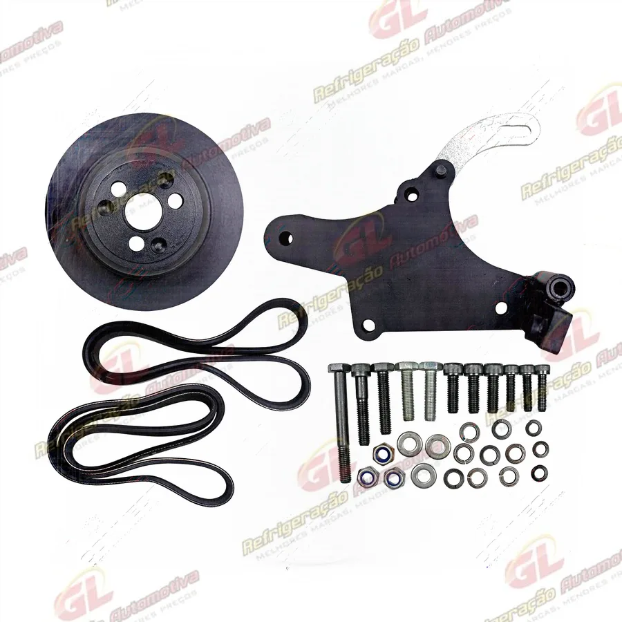 Suporte do Compressor 5H14/7H15 6/8pk Fiat Fiorino / Doblo Fire sem Ar Condicionado Instalação