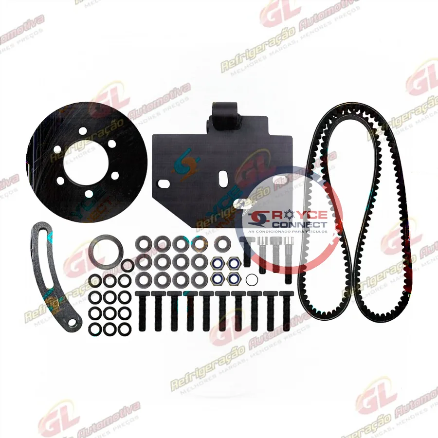 Suporte do Compressor Modelo 5H14/7H15 Polia 2A Caminhão Ford Cargo 816 / 1419 / 1719 / 2728 para Substituir Original