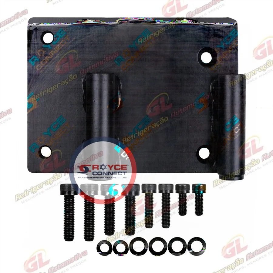 Suporte Compressor Modelo 5H14/7H15 Polia 8pk Ford F250 / F4000 para Substituir Original
