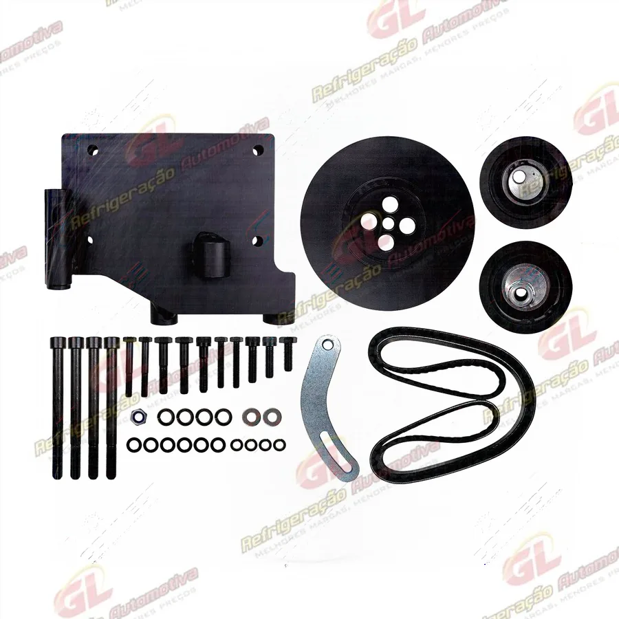 Suporte do Compressor Modelo 5H14/7H15 Polia 8pk Mercedes Benz Sprinter 314 / 416 / 516 CDI para Ar Condicionado Original Lado direito