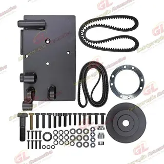 Suporte do Compressor Sanden 5H14 Polia 2A Caminhão Fiat Iveco Daily Eletronico 2012> 35S-14 / 55C16 / 45-S17 / 55-C17 / 70-C17 / 35-150 / 45-170 / 65-170 Com Ar Condicionado