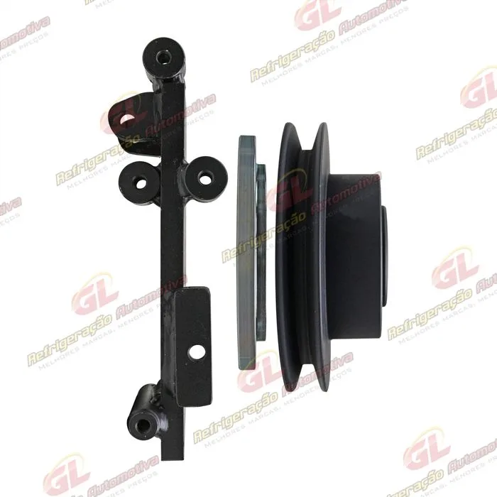 Suporte do Compressor Sanden 5H14 Polia 2A Caminhão Fiat Iveco Daily Eletronico 2012> 35S-14 / 55C16 / 45-S17 / 55-C17 / 70-C17 / 35-150 / 45-170 / 65-170 Com Ar Condicionado — foto 4