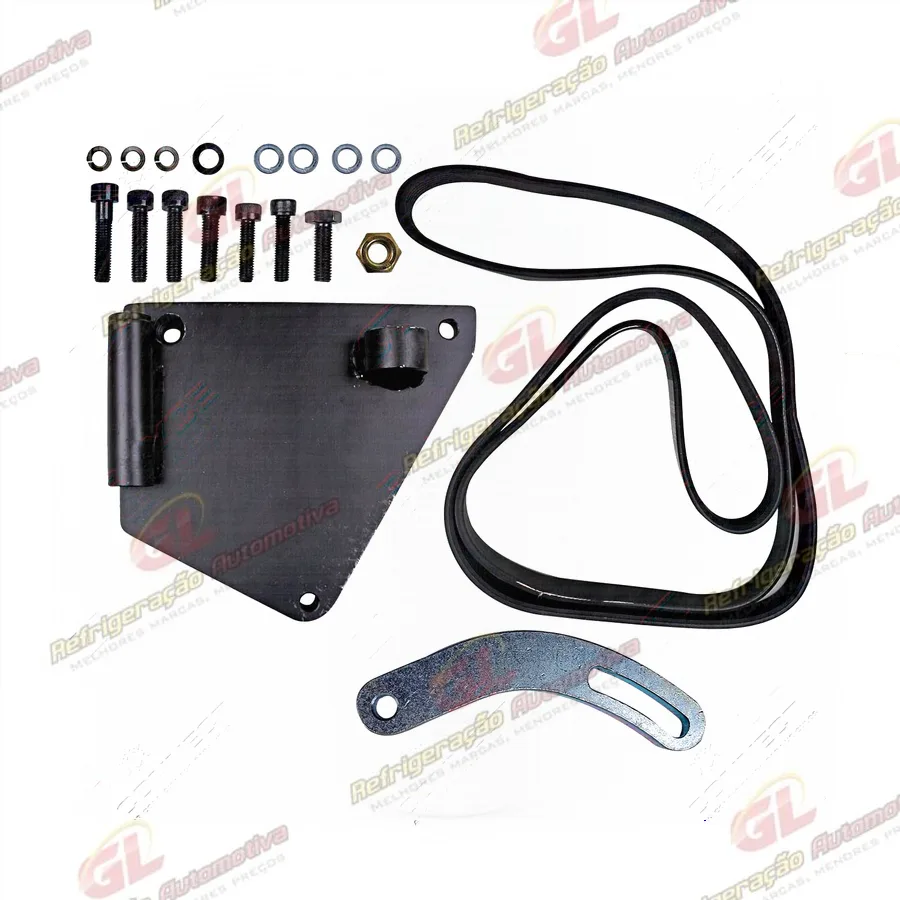 Suporte do Compressor Sanden 5H14/ 7H15 Polia 7PK Renault Master Motor 2.3 com Direção Elétrica Instalação e Substituição 2021>