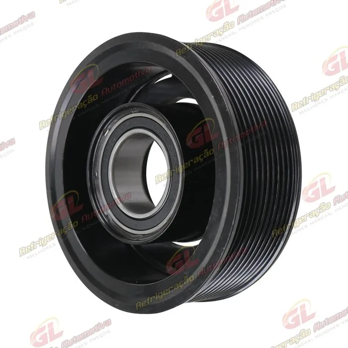 Polia do Compressor Sanden 7H15 RC.600.290/ RC.600.350 Caminhão Scania 2012> 10pk 120mm — foto 4
