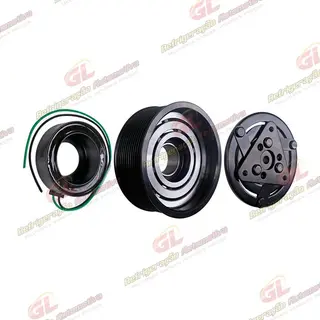Conjunto de Embreagem do Compressor 6095 AA7H15AA Máquina Escavadeira Caterpillar 320 D2L 2012> - 24 Volts Polia 12pk 128mm
