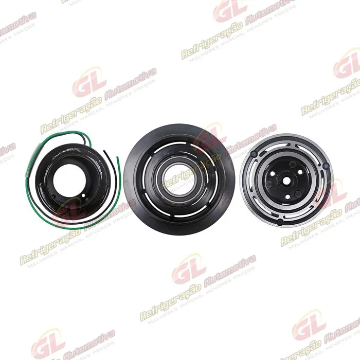 Conjunto de Embreagem do Compressor 6095 AA7H15AA Máquina Escavadeira Caterpillar 320 D2L 2012> - 24 Volts Polia 12pk 128mm — foto 4