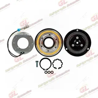 Conjunto de Embreagem do Compressor Delphi / Mahle Chevrolet Astra/ Zafira/ Vectra 2006>/ S10 2.4/2.8 12 Volts Polia 6PK 109mm OEM: 6553590