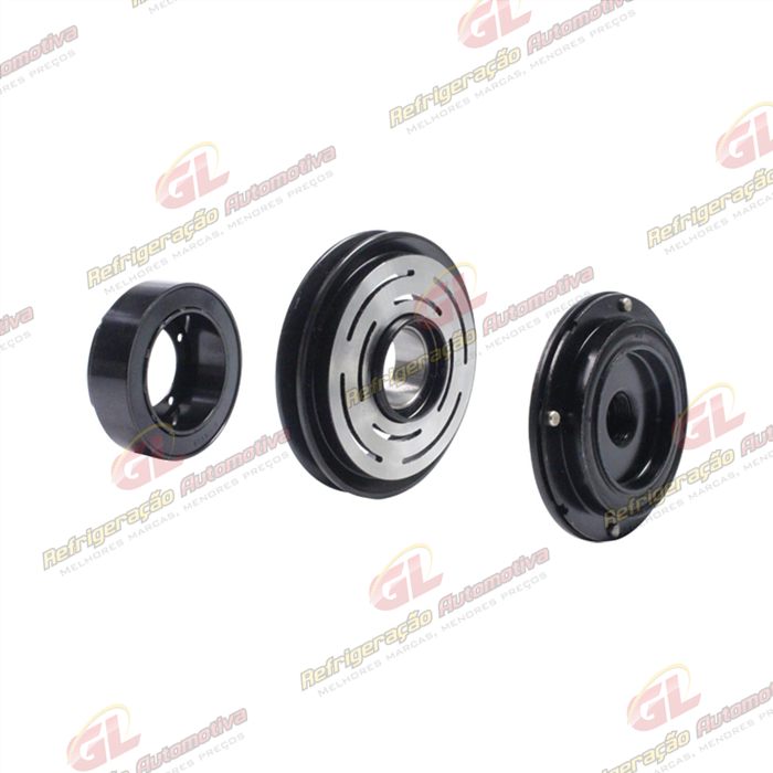 Conjunto de Embreagem do Compressor Denso 6P148 - 12 Volts Polia 1A 142mm OEM: 3013
