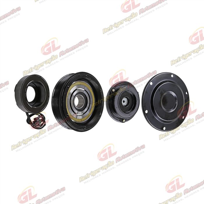 Conjunto de Embreagem do Compressor Denso 10PA17 Máquina John Deere - 12 Volts Polia 8pk 145mm OEM: RE52508/ DQ51064