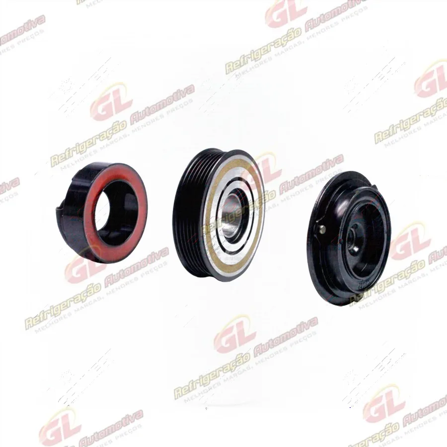 Conjunto de Embreagem do Compressor Denso Variável Chevrolet Zafira 12 Volts Polia 6pk 112mm