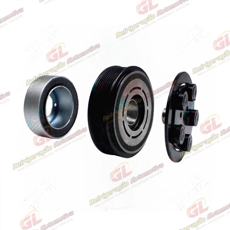 Conjunto de Embreagem do Compressor RC.600.061 Seltec/ Zexel TM31HD 24 Volts Polia 8pk 156mm