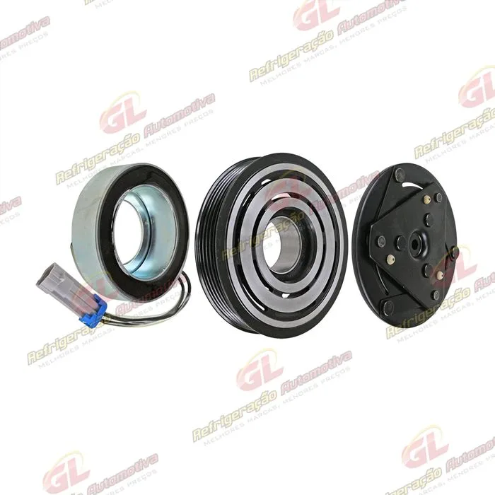 Conjunto de Embreagem do Compressor Delphi CVC Celta 12 Volts Polia 6pk 113mm OEM: 63313214