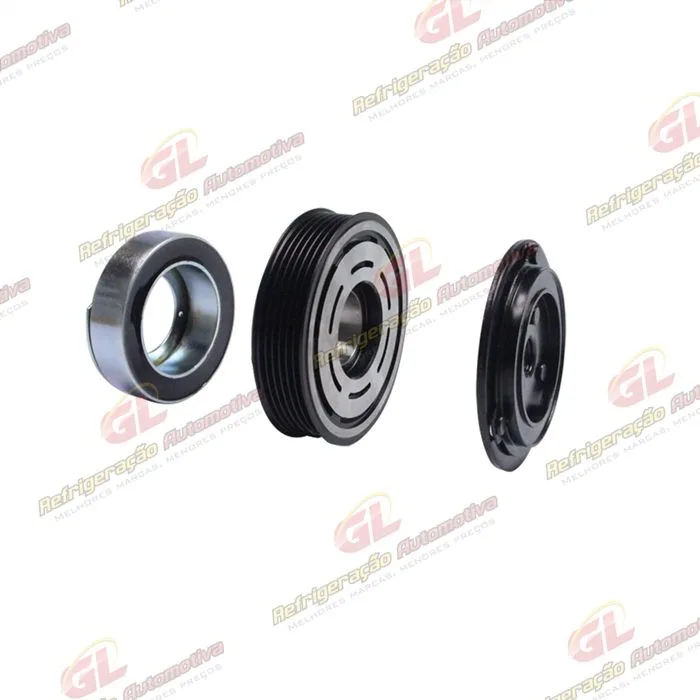 Conjunto de Embreagem do Compressor Delphi CVC Volkswagen Fox - 12 Volts Polia 6pk 114mm