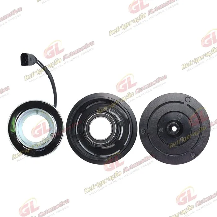 Conjunto de Embreagem do Compressor Delphi CVC Volkswagen Fox - 12 Volts Polia 6pk 114mm — foto 3