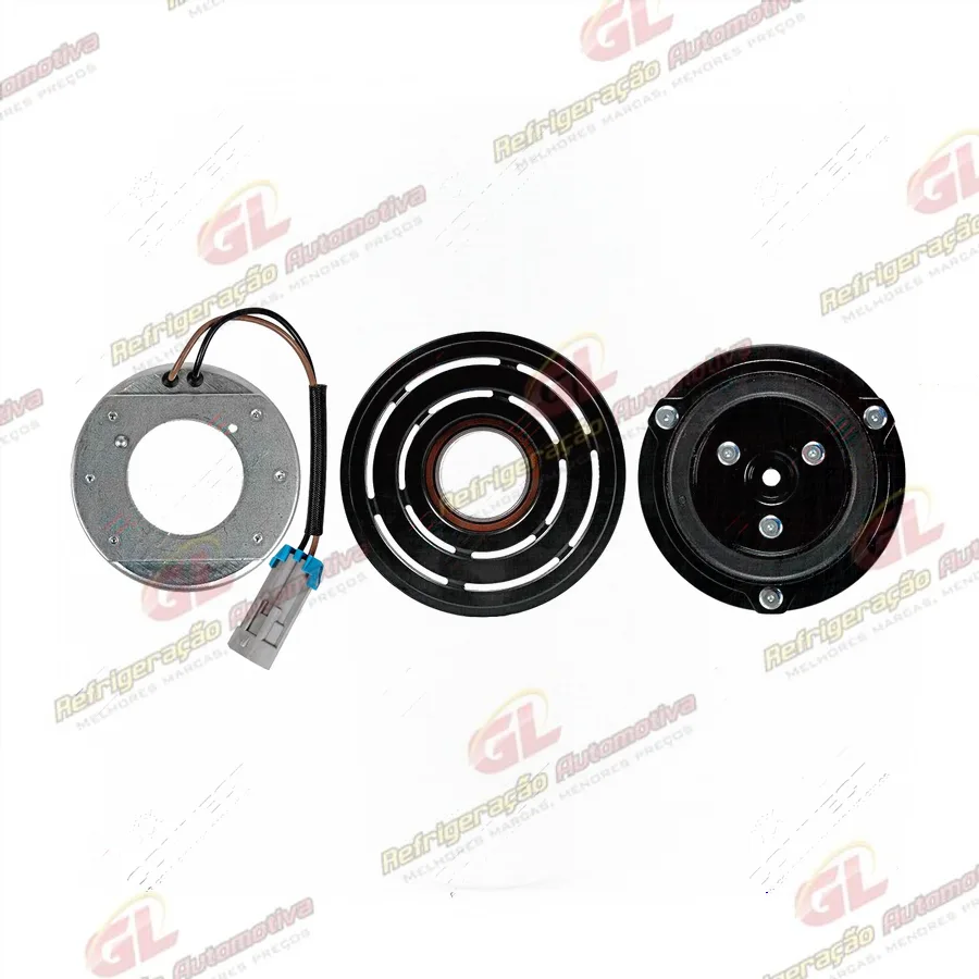 Conjunto de Embreagem do Compressor Delphi CVC Chevrolet Zafira/ Corsa 2001>12 Volts Polia 6pk 109mm OEM: 93306266