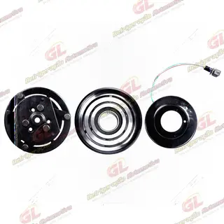 Conjunto de Embreagem do Compressor Sanden SD7V16 Volkswagen Golf/ Passat - 12 Volts Polia 6pk 120mm
