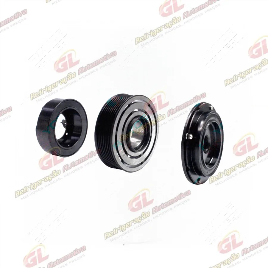 Conjunto de Embreagem do Compressor Denso 10P15/ 6P148 Máquina Trator John Deere 6165J 12 Volts Polia 8pk 125mm