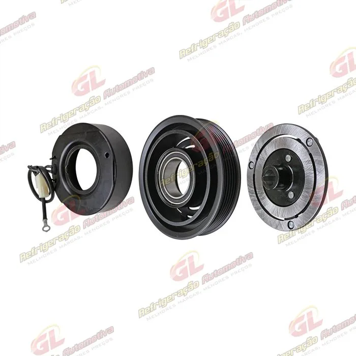 Conjunto de Embreagem do Compressor Denso 10P08 - 12 Volts Polia 6pk 120mm — foto 2