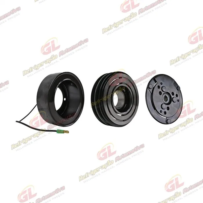 Conjunto de Embreagem do Compressor Sanden 5H14 12 Volts Polia 2A 130mm