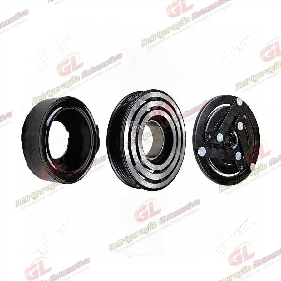 Conjunto de Embreagem do Compressor Denso 10P08 12 Volts Polia 4pk 110mm