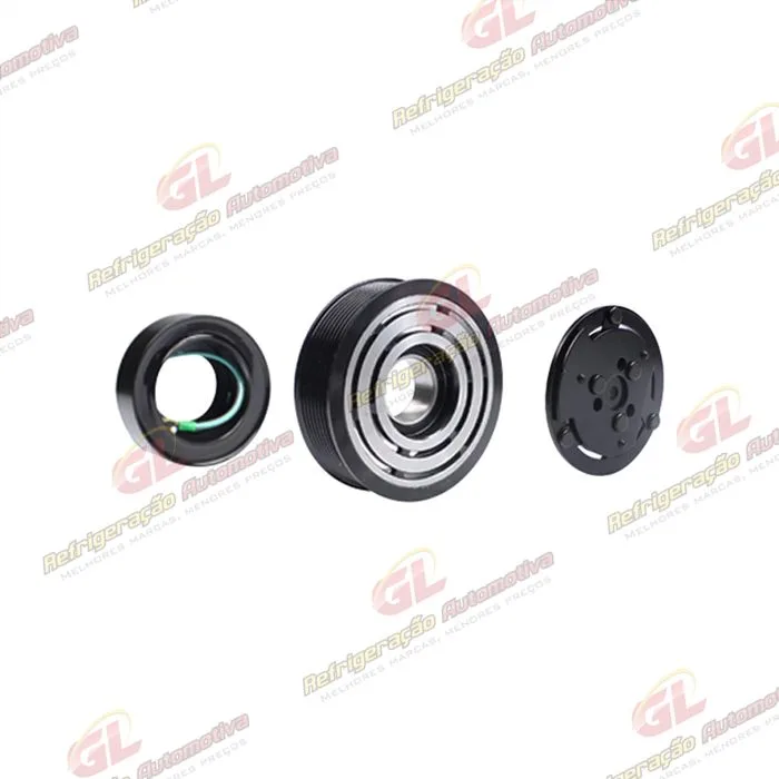 Conjunto de Embreagem do Compressor Sanden 7H15/ 5H15/ SE507 - 24 Volts Polia 8PK 119mm