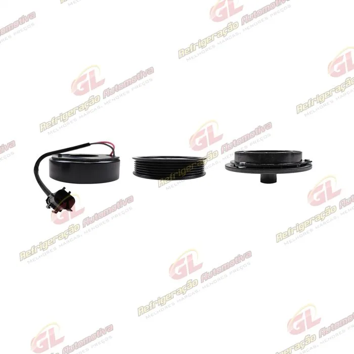 Conjunto de Embreagem do Compressor Denso 10PA17 - 12 Volts Polia 6pk 134mm — foto 3