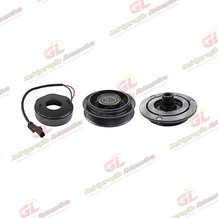 Conjunto de Embreagem do Compressor Denso 10PA17 - 12 Volts Polia 6pk 134mm — foto 5