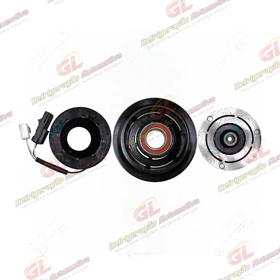 Conjunto de Embreagem do Compressor Denso 10PA17 - 12 Volts Polia Canal 1A 142mm