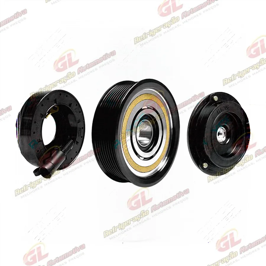 Conjunto de Embreagem do Compressor Denso 10PA17 12 Volts 9pk 135mm