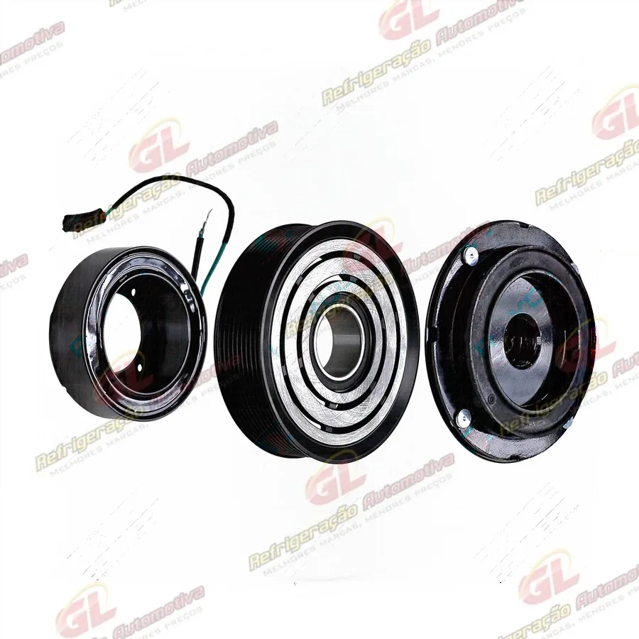 Conjunto de Embreagem do Compressor Denso 10P15 Mercedes Benz 1938 - 24 Volts Polia 9pk 145mm