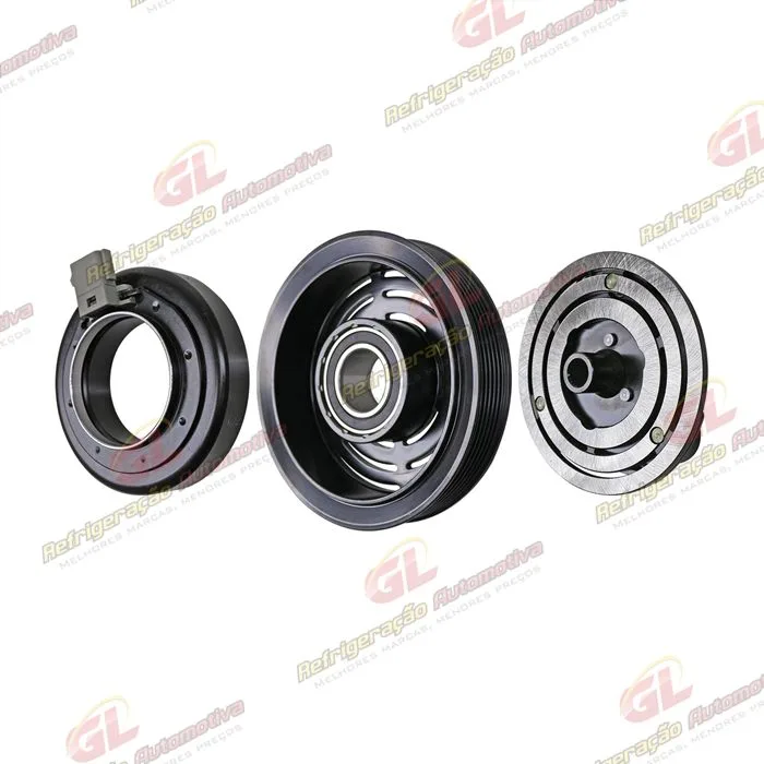 Conjunto de Embreagem do Compressor Fic FS10/ FX15/ HS15 Ranger/ F250 Gasolina/ Ecosport 12 Volts 6pk 148mm Para Compressor Original — foto 2