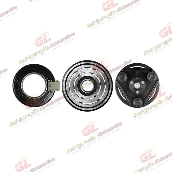 Conjunto de Embreagem do Compressor Fic FS10/ FX15/ F350/ F4000 Diesel - 12 Volts Polia 8pk 132mm — foto 3