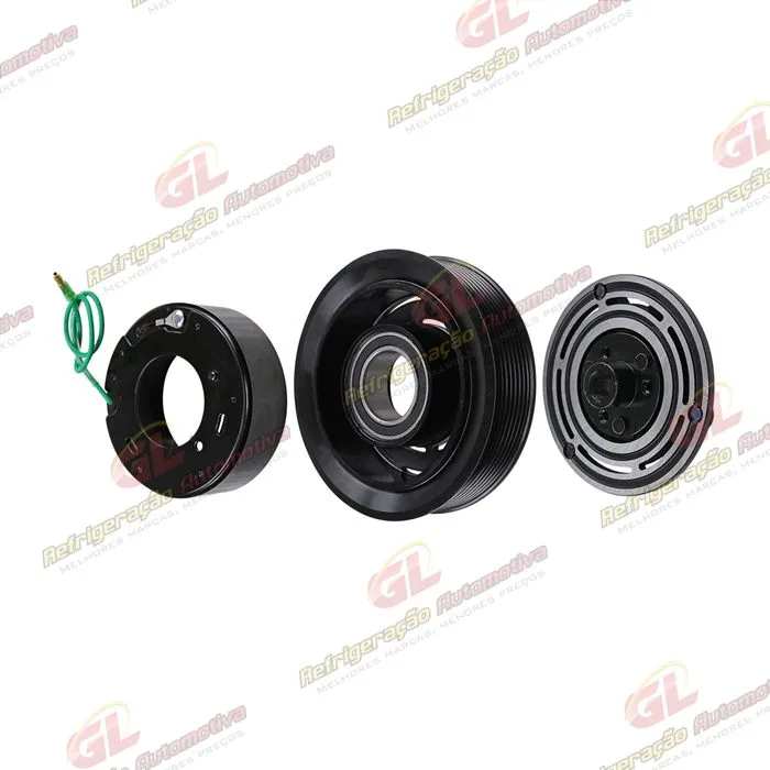 Conjunto de Embreagem do Compressor Sanden 7H15 - 24 Volts Polia 8pk 136mm — foto 2