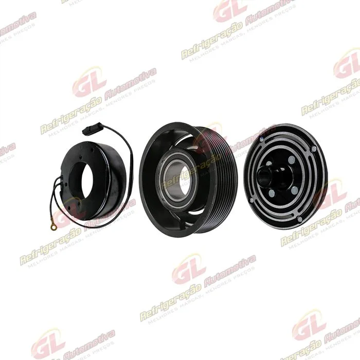 Conjunto de Embreagem do Compressor Denso 10P15 - 12 Volts Polia 8pk 123mm — foto 2