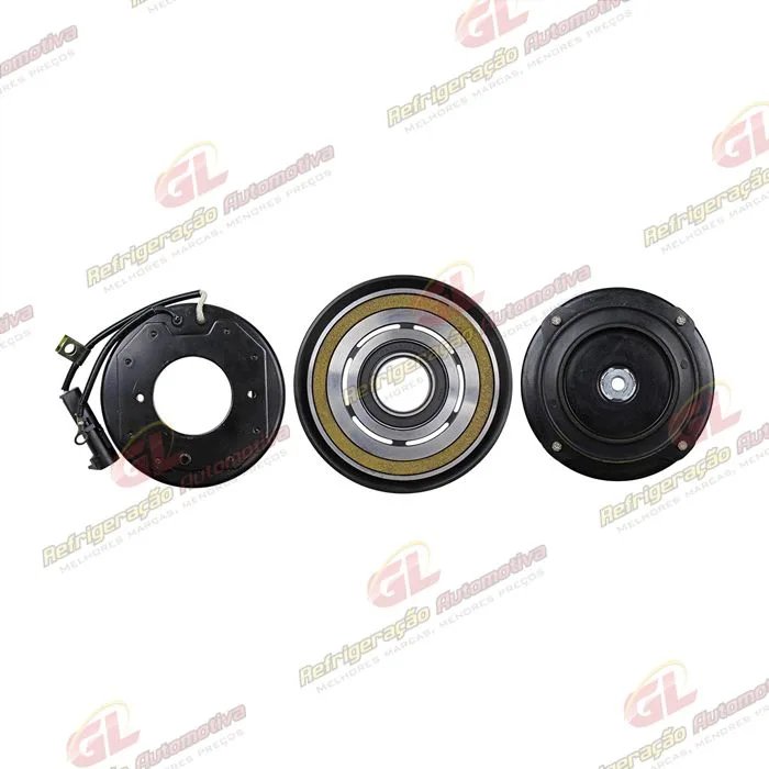 Conjunto de Embreagem Importado do Compressor Denso 10S15 Trator TM / New Holland 12 Volts Polia 4pk 120mm