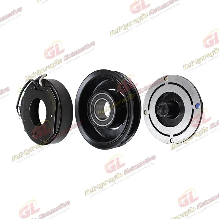 Conjunto de Embreagem Importado do Compressor Denso 10S15 Trator TM / New Holland 12 Volts Polia 4pk 120mm — foto 3