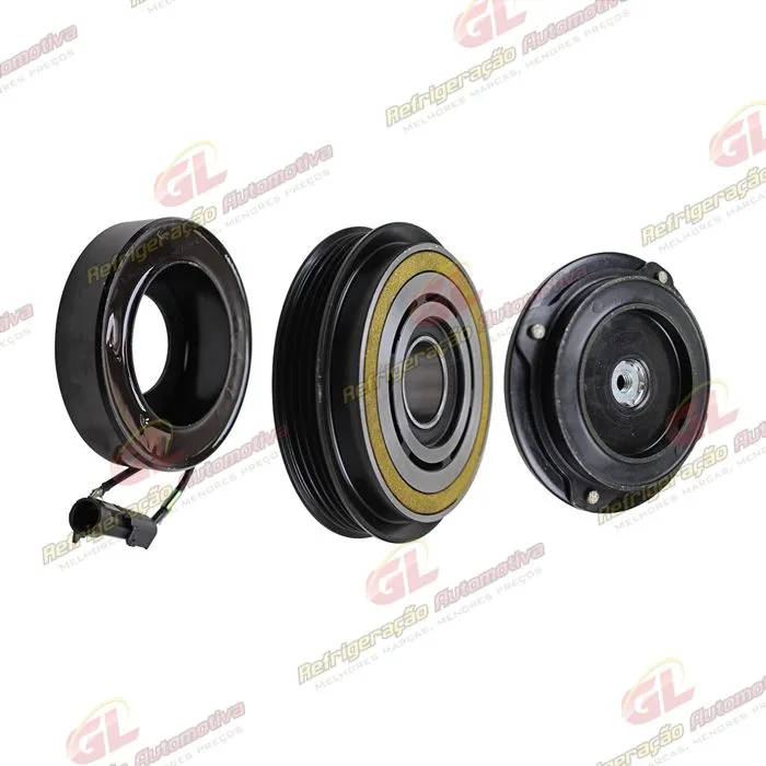 Conjunto de Embreagem Importado do Compressor Denso 10S15 Trator TM / New Holland 12 Volts Polia 4pk 120mm — foto 4