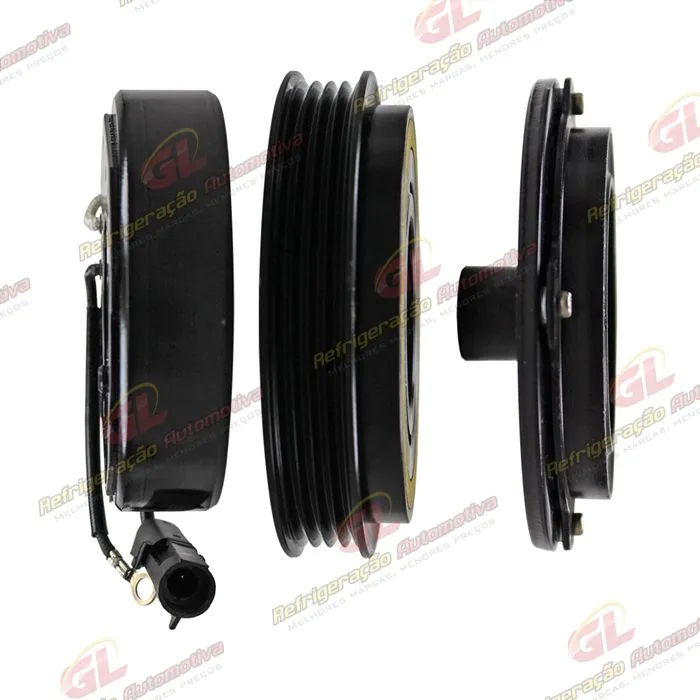 Conjunto de Embreagem Importado do Compressor Denso 10S15 Trator TM / New Holland 12 Volts Polia 4pk 120mm — foto 5