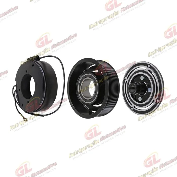 Conjunto de Embreagem do Compressor Denso 10P15 Caminhão Mercedes Benz Accelo/ Axor 2638/ Volkswagen Constellation - 24 Volts Polia 8pk 123mm — foto 2