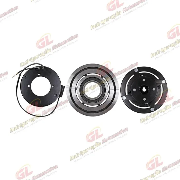 Conjunto de Embreagem do Compressor Denso 10P15 Caminhão Mercedes Benz Accelo/ Axor 2638/ Volkswagen Constellation - 24 Volts Polia 8pk 123mm — foto 3